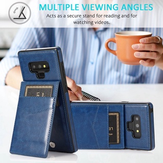 Ốp Điện Thoại Da Kèm Ngăn Đựng Thẻ Cho Samsung Galaxy Note 8/Note 9/Note 10/Note 10 Plus/Note 20/Note 20 Ultra