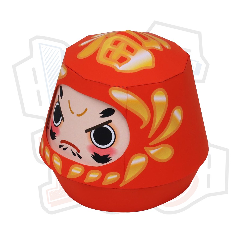 Mô hình giấy đồ chơi Nhật Bản Dharma Doll