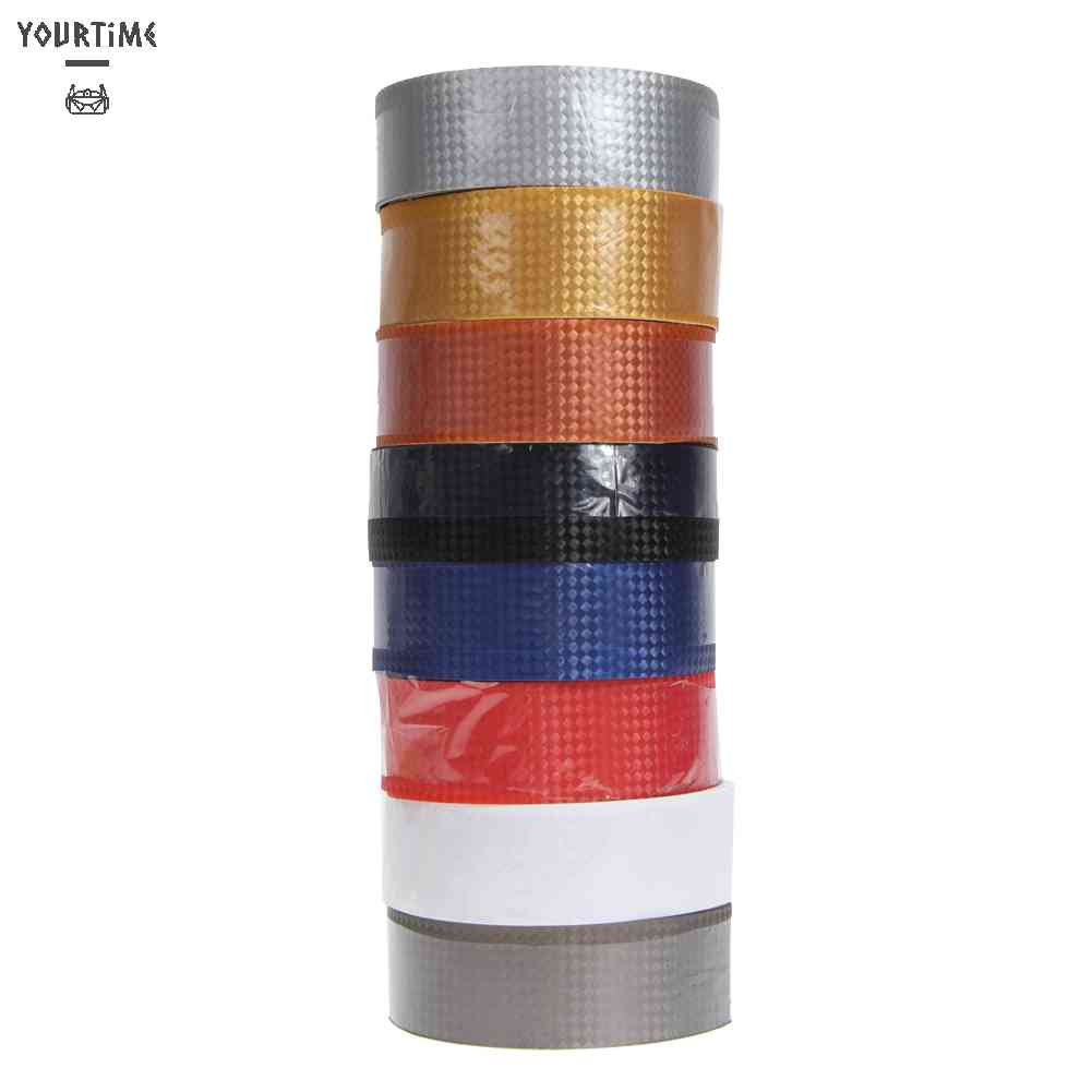 Băng Quấn Ghi Đông Xe Đạp Màu Đen + 2 Dây Cột Bằng Sợi Carbon