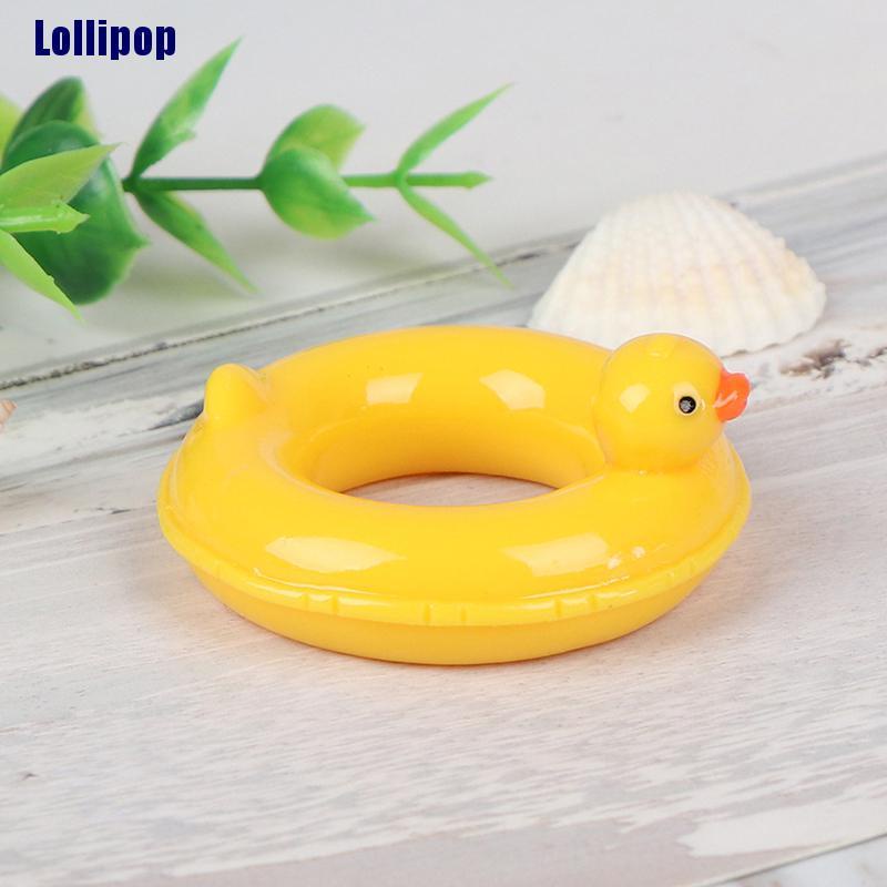 Mô hình chú vịt bơi lội tỉ lệ 1:6 1:12 dùng trang trí nhà búp bê