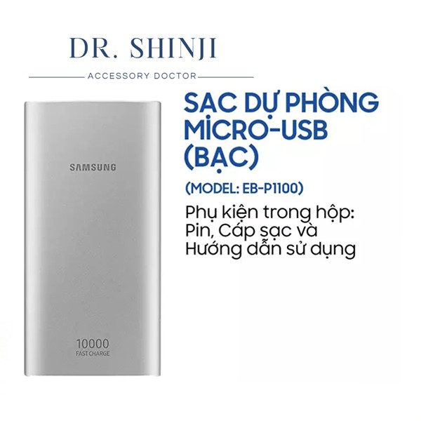 Pin sạc dự phòng Samsung EB-P1100 10000mAh Type-C Hỗ Trợ Sạc Nhanh Bảo Hành 12 Tháng