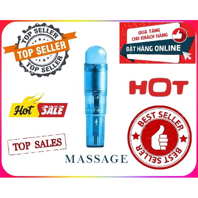 Bút Massage Mắt Rung Châm Cứu (Tặng Kèm 1 SP Ngẫu Nhiên) - Máy Mát Xa Rung Mini Cầm Tay- Video Thật - B0075B0067B0076