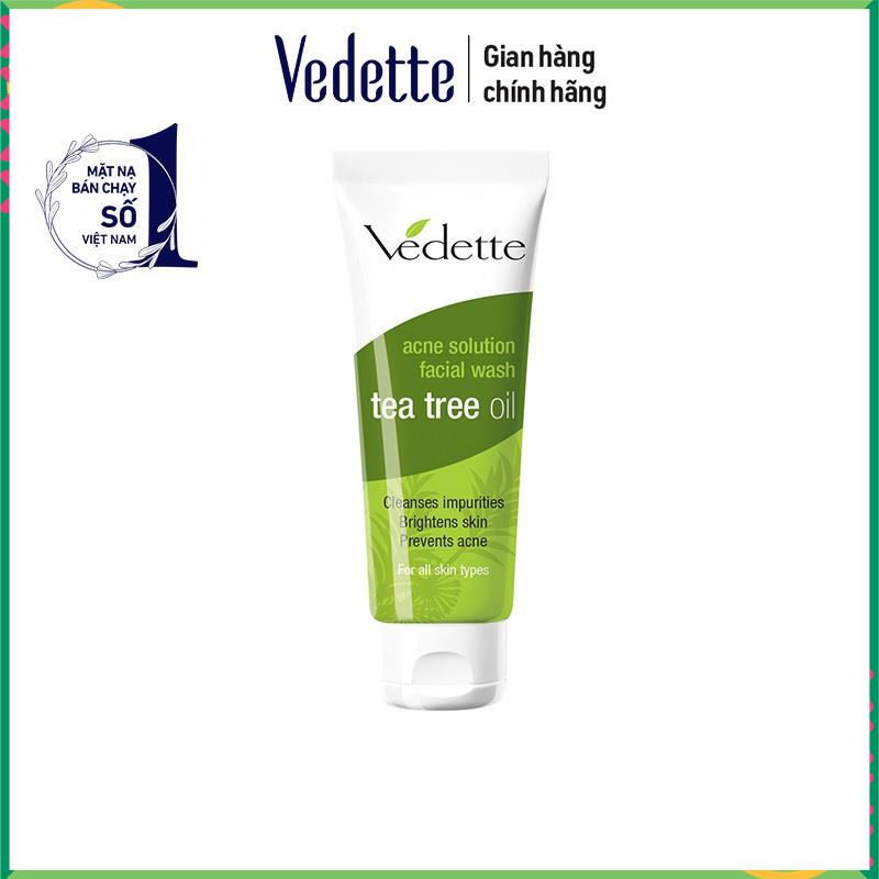 ☘️ Bộ trà tràm mini Vedette Tea Tree Oil Acne Solution - Sáng da, Giảm viêm và Ngừa mụn