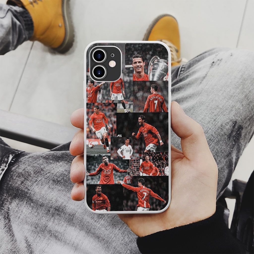 Ốp lưng ronaldo MU photo strip collage pro 13 11 12 promax 7 8 plus xs X Xr  FOO20222545