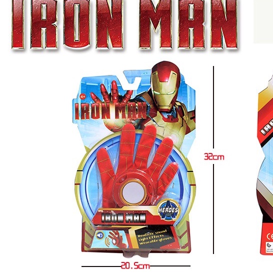 Găng tay chưởng của đội người sắt và bộ quần áo ironman Siêu Anh Hùng Avengers Marvel Cho bé spiderman