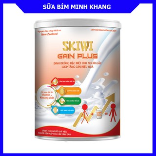 Sữa bột dinh dưỡng mát tăng cân cho người gầy, người kém hấp thu SKIWI Gain Plus 900g