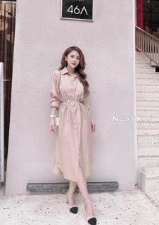 🎀ĐẦM SOMI XÔ( kèm dây thắt eo ạ)#160k
