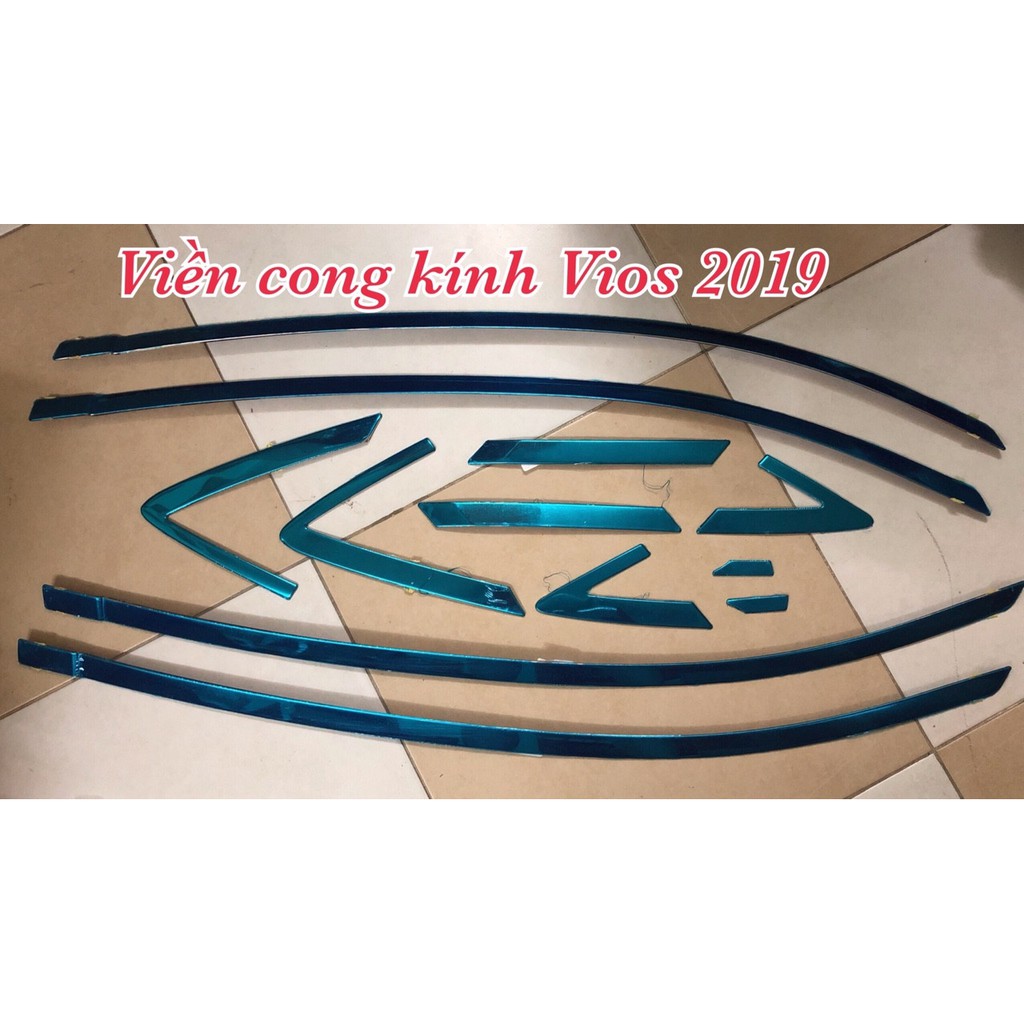 Nẹp viền cong kính Vios 2019