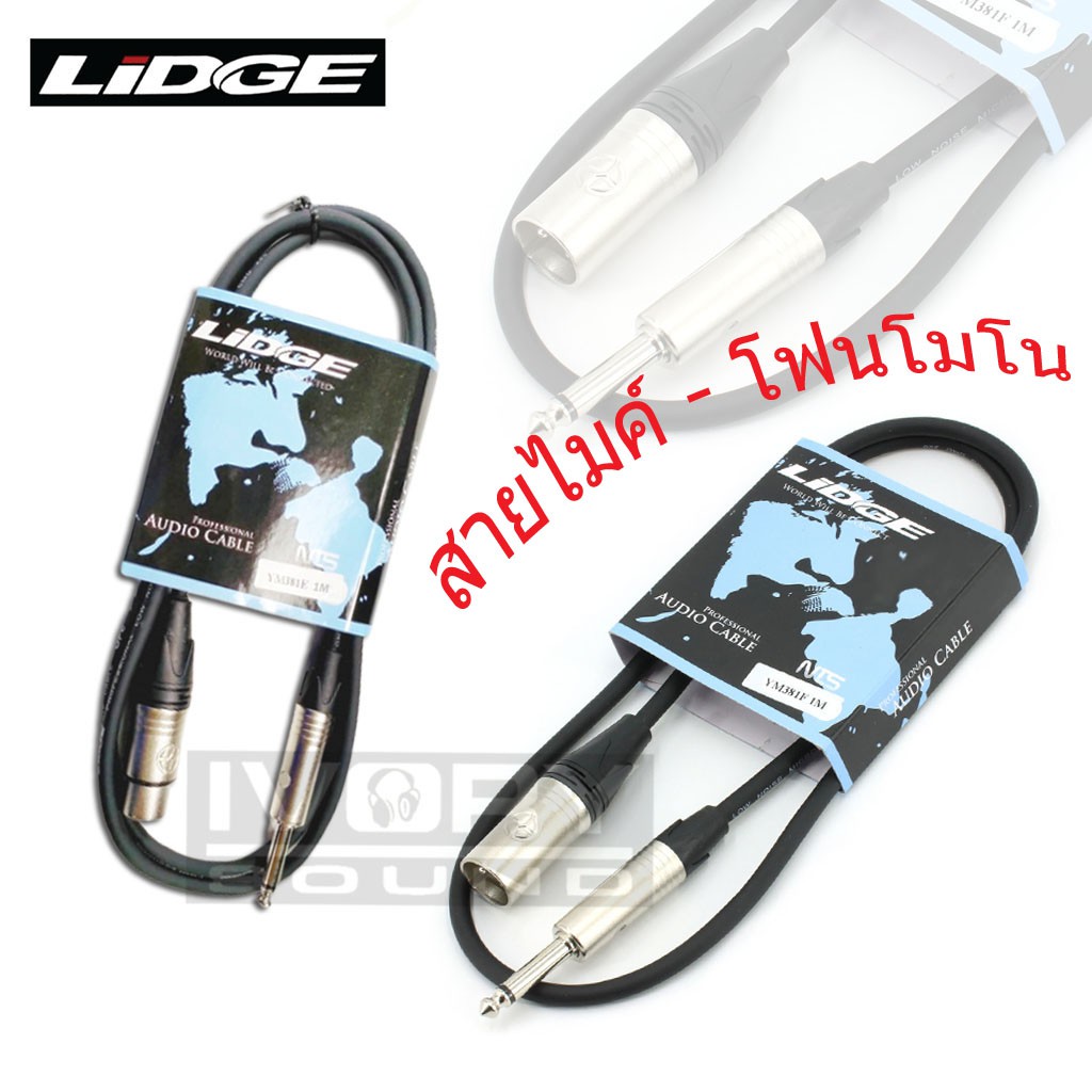 Jack Cáp Micro Tín Hiệu LIDGE YM-381E-YM-381F Chiều Dài 1 Mét