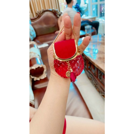 Siêu Phẩm.Nước Hoa Túi Xách HD màu Đỏ. small size