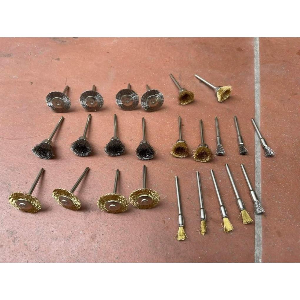 Bộ Chổi Làm Sạch Đầu Bò 24 Chi Tiết - Đồ Nghề Xe Máy_Hà Nội