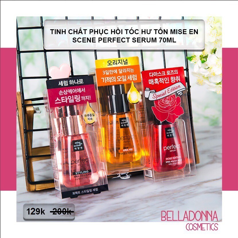 [Chuẩn Auth] Serum Dưỡng Tóc Phục Hồi Hư Tổn Mise En Scène Perfect Repair Serum [3 loại]