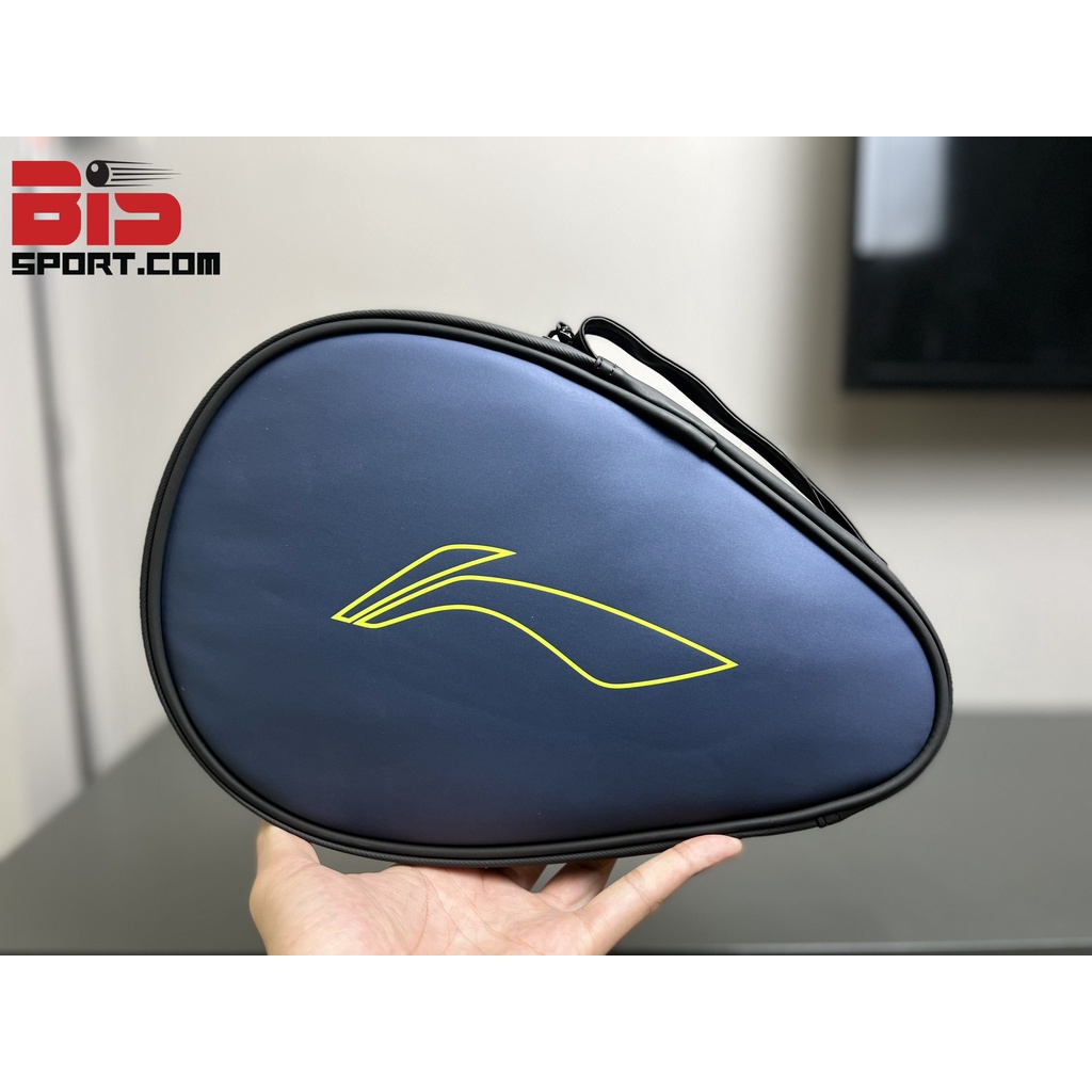 Bao Vợt Bóng Bàn Li-ning Chính Hãng Loại Tròn - Màu Đen - Da Bóng Chống Thấm Nước