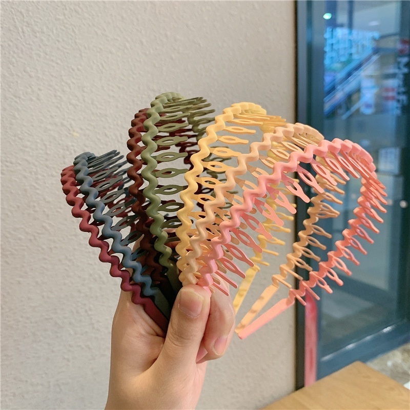 Băng Đô Rửa Mặt / Trang Điểm Rửa Mặt Màu Trơn Đơn Giản Chống Trượt Thời Trang Cho Nữ