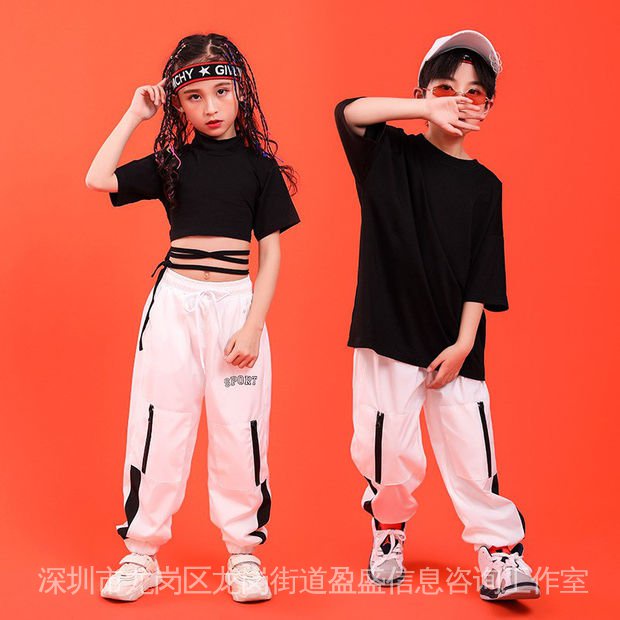 Trang Phục Biểu Diễn Nhảy Hip Hop Thời Trang Mùa Hè Cho Bé
