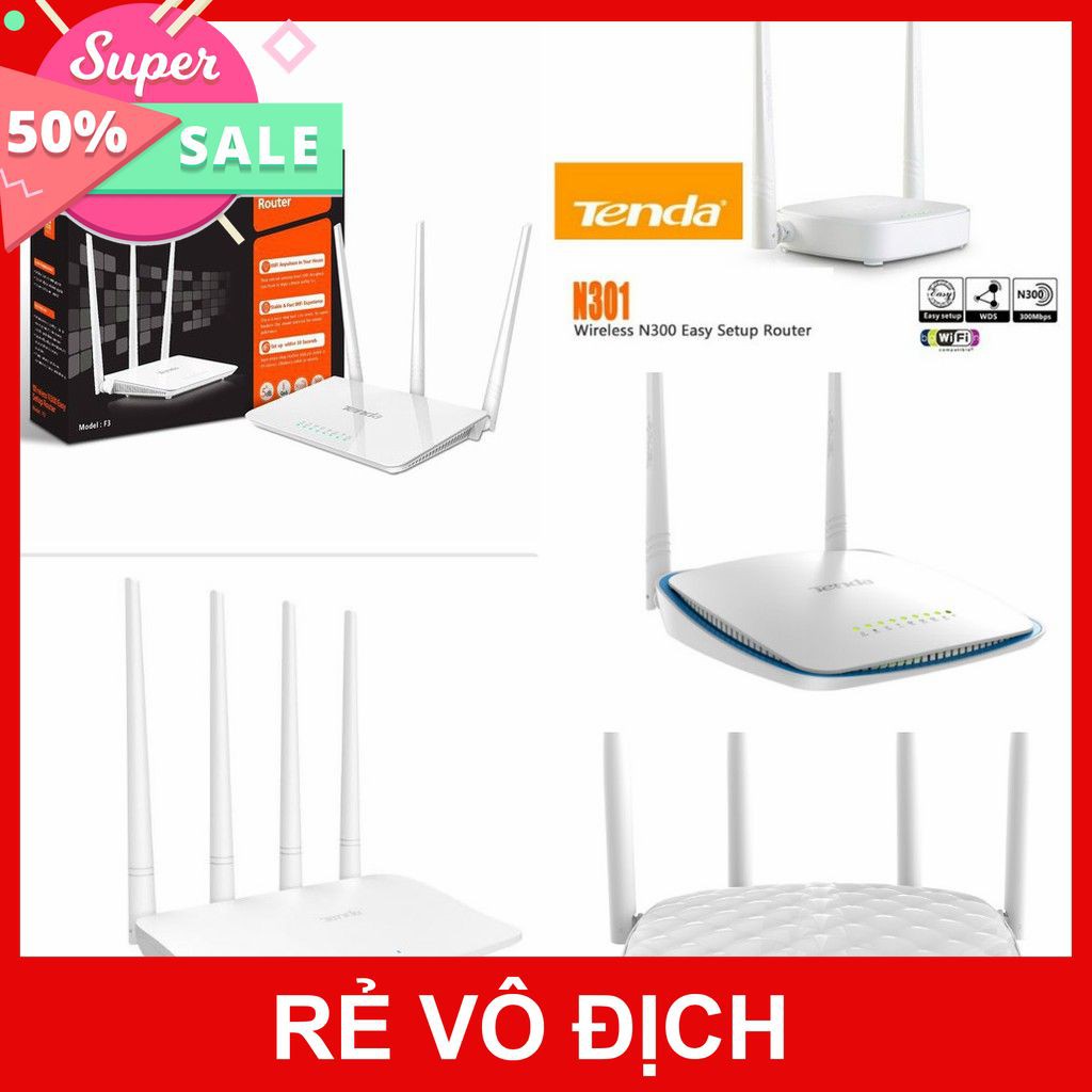 [XÃ KHO] BỘ PHÁT WIFI TENDA N301 - FH305 - F3 - F6 - F9 (600Mbps)  CHÍNH HÃNG [HCM]