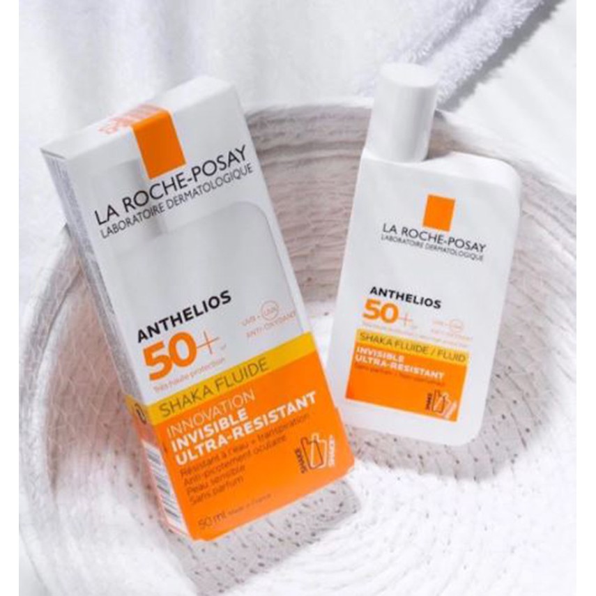 Kem chống nắng dạng sữa lỏng nhẹ không nhờn rít La Roche-Posay Anthelios Invisible Fluid SPF 50+ 50ml | BigBuy360 - bigbuy360.vn