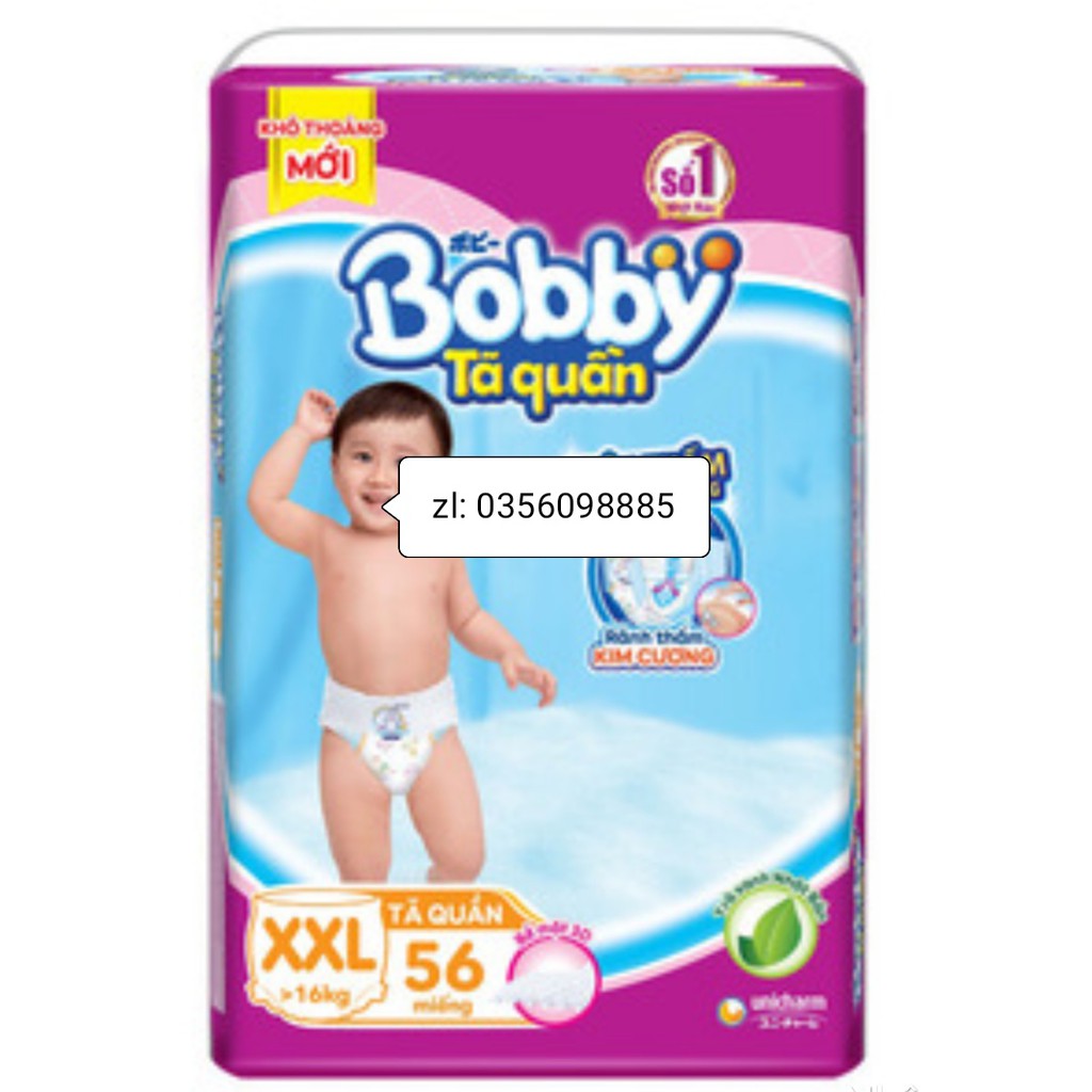 Tã quần Bobby size M76,L68,XL62,XXL56