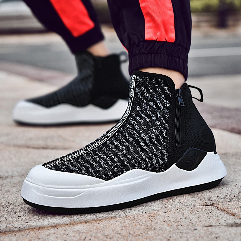 free Giày thể thao cổ cao đế dày thiết kế khóa kéo cá tính dành cho nam uy tín Uy Tín 2020 Az1 ◁ 1212 ? | BigBuy360 - bigbuy360.vn