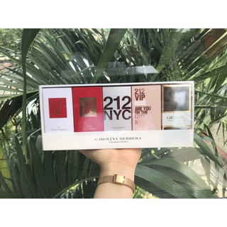 Set 5 chai nước hoa mini Carolina Herrera cho nữ