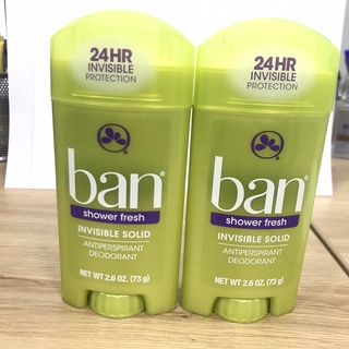 Lăn khử mùi BAN Invisible Solid Antiperspirant Deodorant - sáp lăn nách 73g