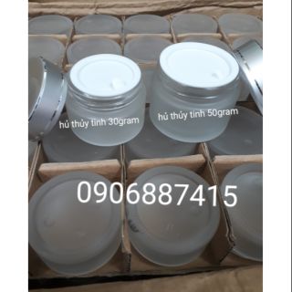 Hủ vỏ thủy tinh phủ mờ 30gram và 50gram
