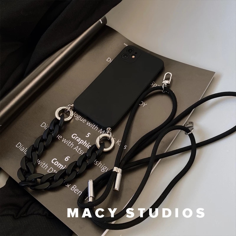 Ốp Điện Thoại Đính Ngọc Trai Trắng Có Dây Đeo Dài Sang Trọng Cho for iPhone  14 Pro Max 13 11 12 Pro Max X XR XS Max 7 8 Plus