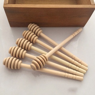 ĐẠO CỤ CHỤP ẢNH ĐỒ ĂN- Muỗng gỗ múc mật ong 16cm