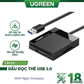 Đầu đọc các loại thẻ nhớ sd/tf/cf/ms tốc độ 3.0 ugreen 30229 cr125 - hàng chính hãng