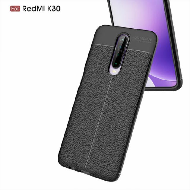 Ốp lưng Redmi K30 / K30 5G / K30 Ultra / K50 Gaming / K50 Ultra chống sốc vân da hiệu Auto Focus siêu bền chống mồ hôi