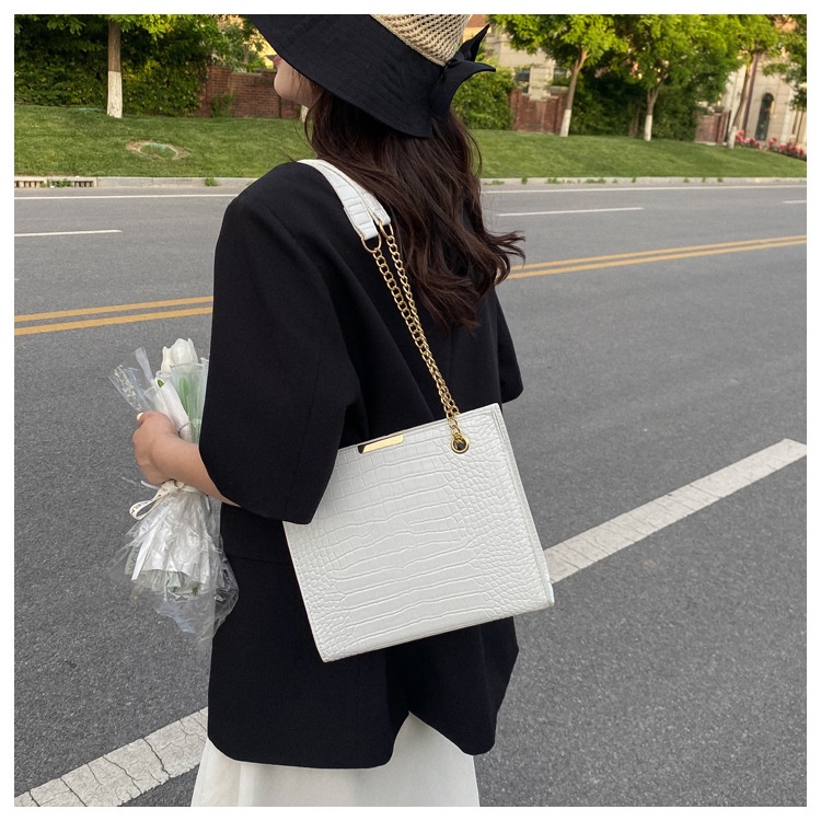 Túi Đeo Vai Họa Tiết Da Cá Sấu Phong Cách Retro Thời Trang Mùa Thu Mới 2022