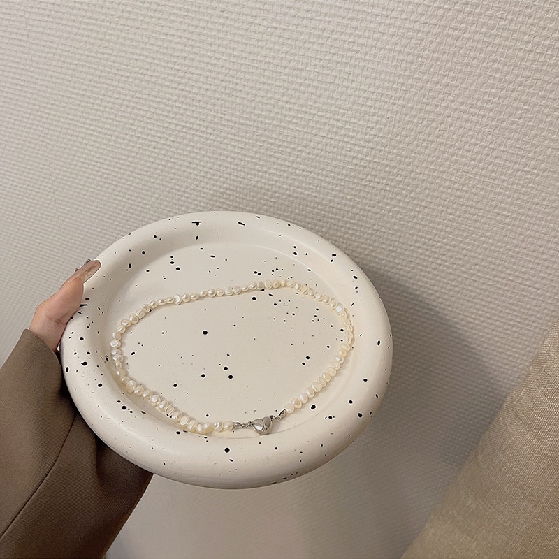 Vòng cổ Đính Ngọc Trai Nhân Tạo Phong Cách Harajuku Mới