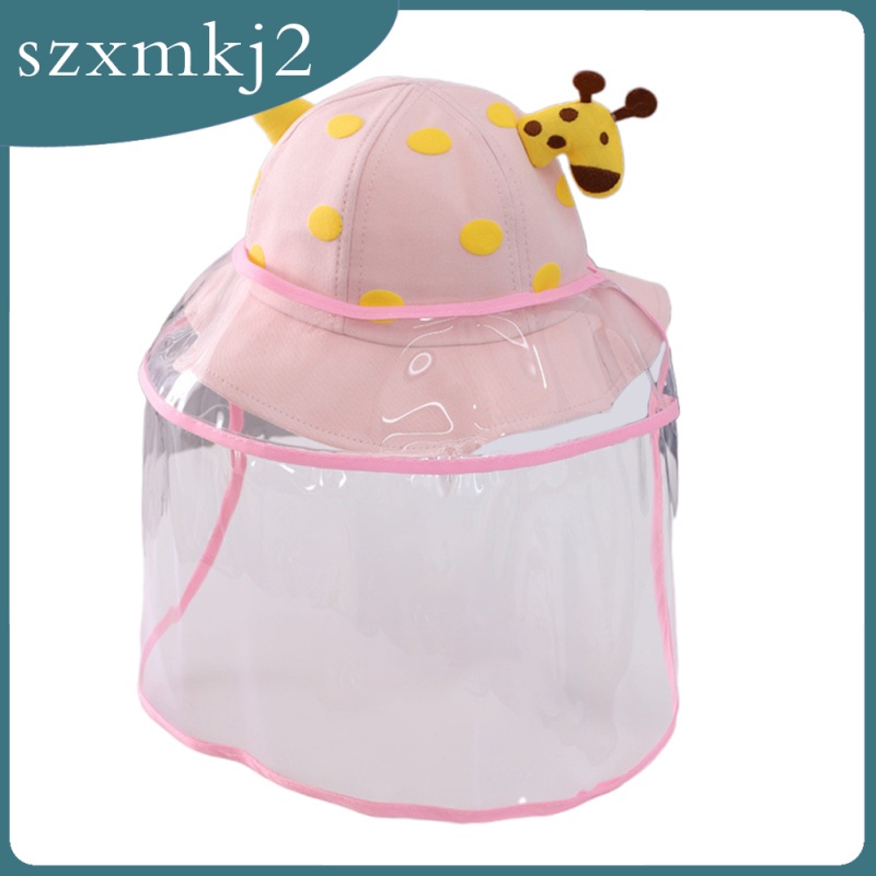 Mũ Tai Bèo Cotton Có Tấm Chắn Bảo Vệ Mặt Chống Giọt Bắn Dành Cho Trẻ Em szxmkj2