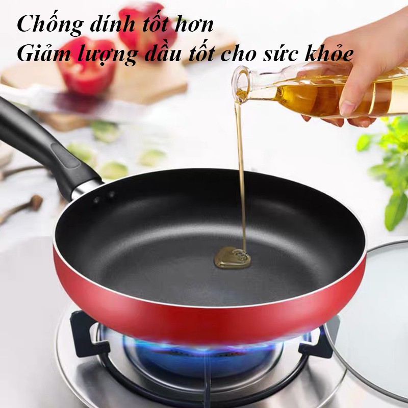 Chảo Chống Dính Hợp Kim Nhôm Chảo Chống Dính Lòng Sâu 24cm Dùng Cho Bếp Từ Bếp Gas VT160A