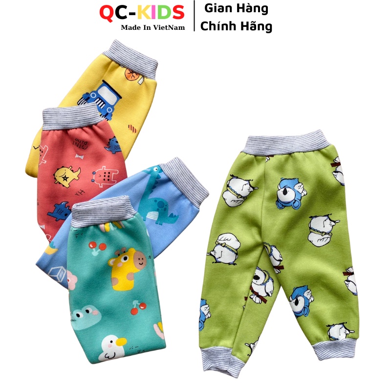 Quần nỉ bông cho bé gái bé trai sơ sinh đến 15kg QC-KIDS