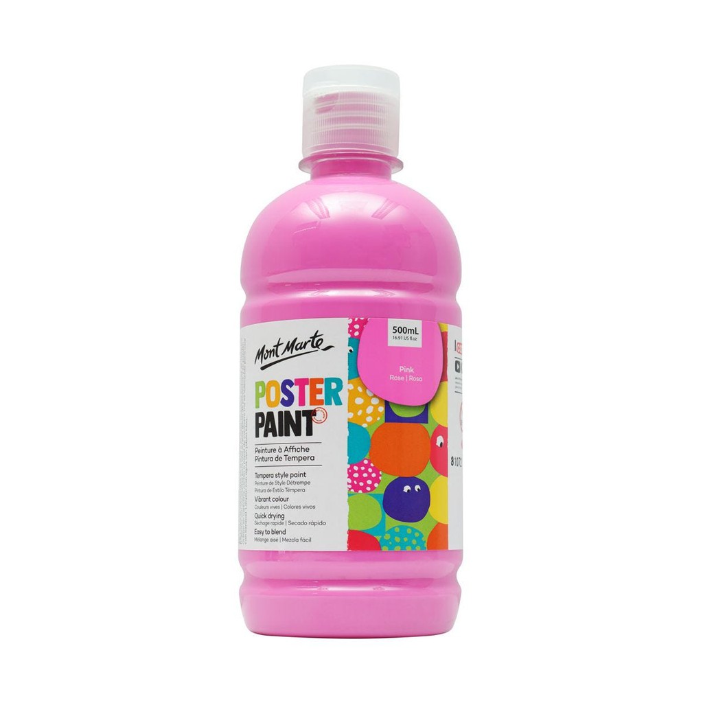 Màu Nước Poster Paint Mont Marte 500ml - Pink - MPST0021