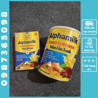   tặng kèm quà  Sữa nghệ alphamilk nano curcumin nấm lim xanh 900g 