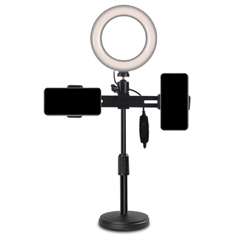 Đèn Livestream Để Bàn 2 Kệ Cao Cấp Chính Hãng Đa Chức Năng Bán Hàng, Quay Video, Chụp ảnh, Makeup