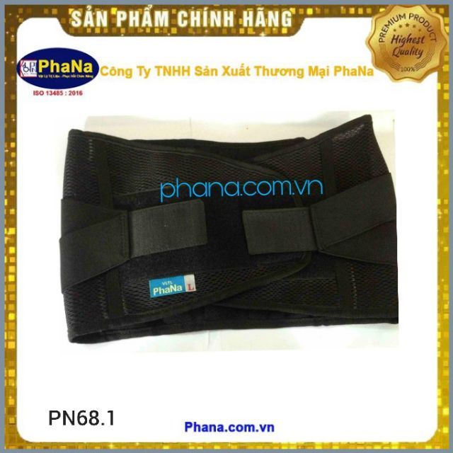 Đai nẹp chỉnh hình cột sống - Đai nẹp thoát vị đĩa đệm PN68.1