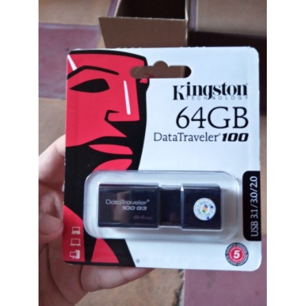 [ BẢO HANH 5 NAM ] USB Kingston DT100G3 - 64GB - USB 3.0 - Hàng Chính Hãng | BigBuy360 - bigbuy360.vn