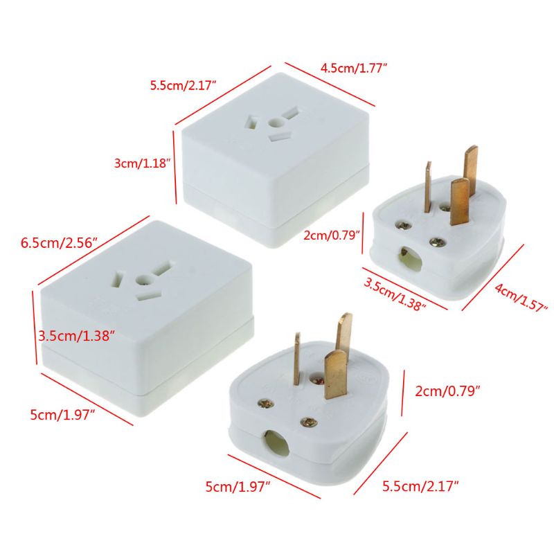 Ổ Cắm Điện 3 Chấu AC250V 10A / 16A Dễ Sử Dụng