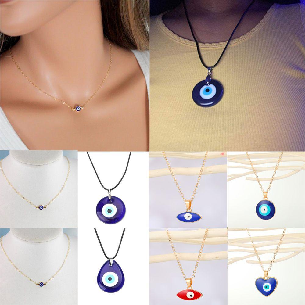 Vòng cổ Bùa Hộ Mệnh Hình Mắt Quỷ Tròn Quyến Rũ Cho Nam Và Nữ