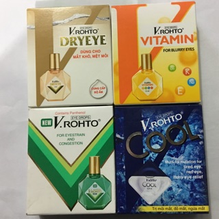 Nhỏ mắt V.rohto (dryeye, vitamin, cool, new)