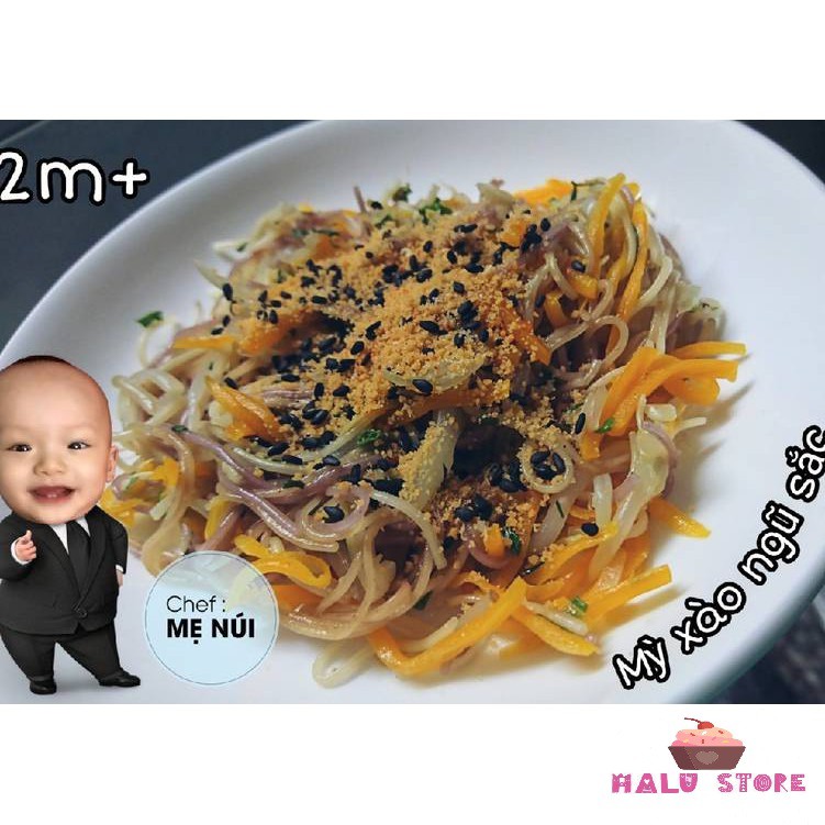 Mì Somen ngũ sắc TÔM RAU CỦ Nhật Bản - gói 320g