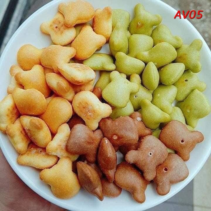 Bánh Gấu 3 Vị 500g TOM.TOM Đồ Ăn Vặt Hà Nội Vừa Ngon,Vừa Rẻ.(nhân kem sữa 3 vị Xanh-Nâu-Vàng) | BigBuy360 - bigbuy360.vn