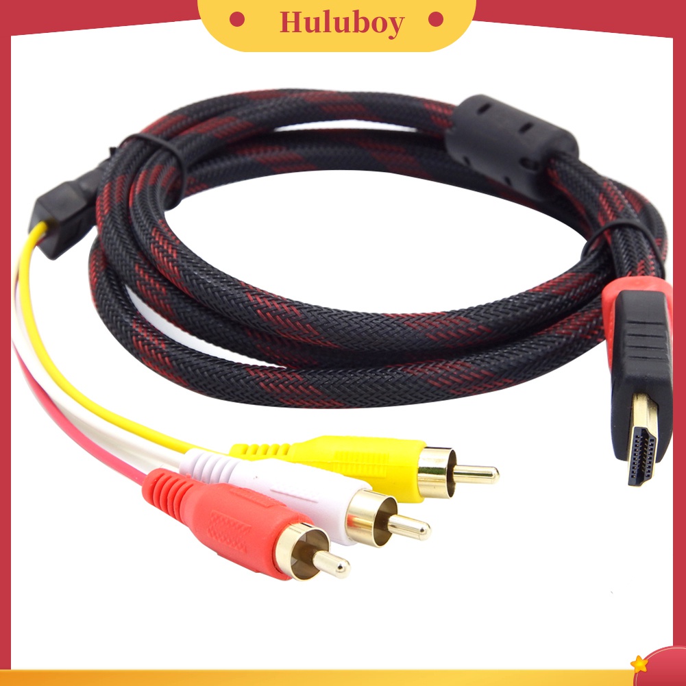 Dây cáp DOONJIEY chuyển đổi đầu cắm HDMI sang 3 đầu cắm RCA/AV/tổng hợp