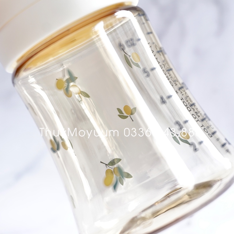 Bình sữa Grosmimi Olive 200ml/300ml Hàn quốc (tách set)