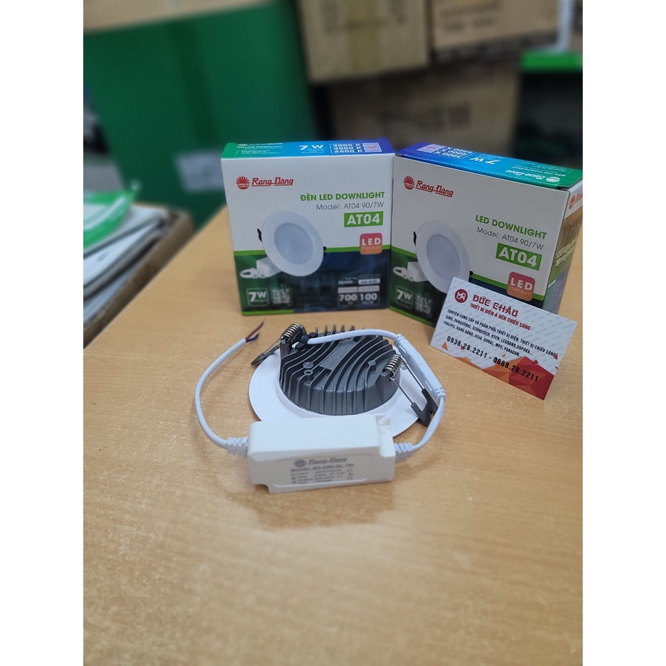 Đèn Led rạng đông 7W âm trần đổi 3 màu trắng/ vàng/ trung tính hàng chính hãng có bảo hành