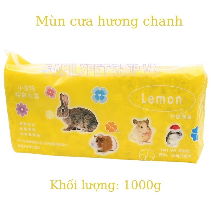 Mùn cưa nén thơm lót chuồng hamster 1000g-familypetshop.vn