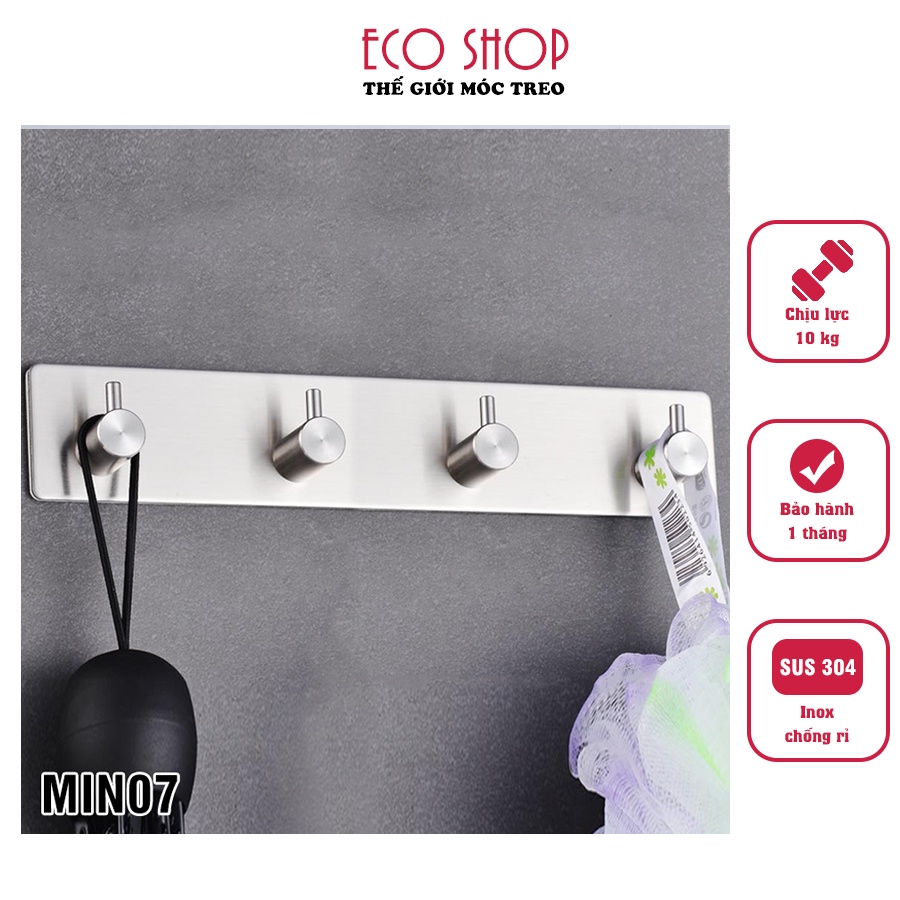 Móc treo thanh treo quần áo dán tường miếng dán siêu dính